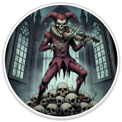 2025 Castronomics Dark Carnival Death's Fiddler Colorized 1 oz Silver Round