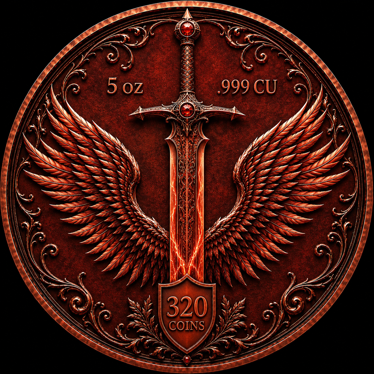 Fire Dragon Libertad Tribute 5 oz Copper (06/07)