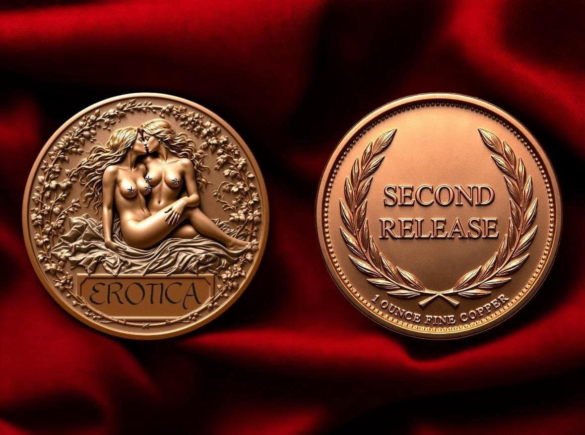 In Stock! Erotica #2 - 1 oz Copper Round (03/18)