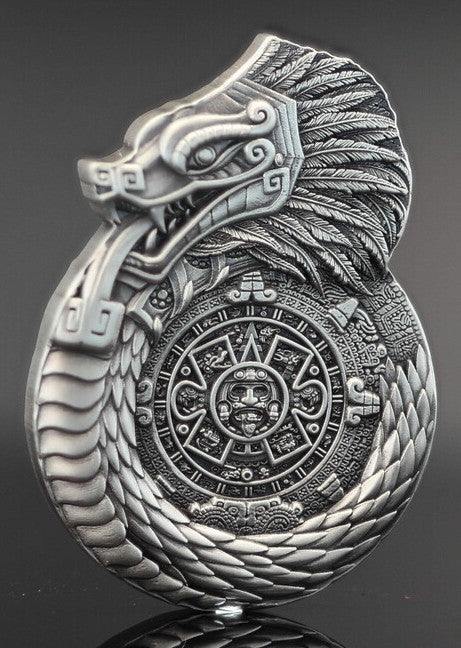 In Stock! 2025 Fiji Aztec Mayan Dragons of the World 1 oz Silver Coin NGC MS 70