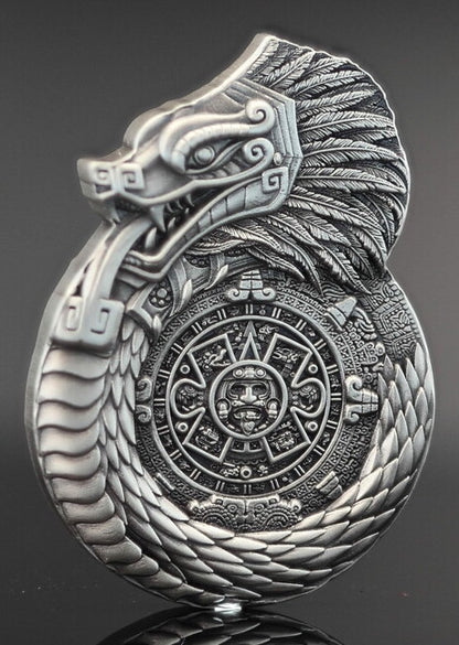 In Stock! 2025 Fiji Aztec Mayan Dragons of the World 1 oz Silver Coin NGC MS 70