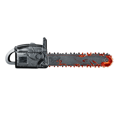 In Stock! 2025 Ghana Bloody Chainsaw 3d Shaped 2 oz Silver Coin (10/14) - Options: Original Mint Packaging