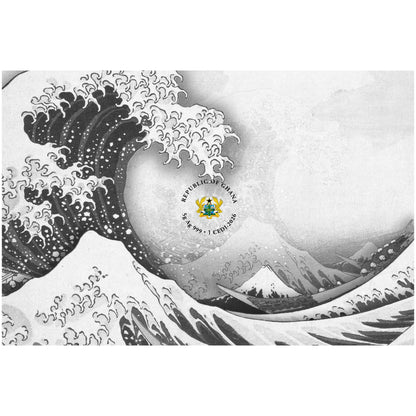 2026 Ghana Great Wave of Kanagawa 5g Silver Foil