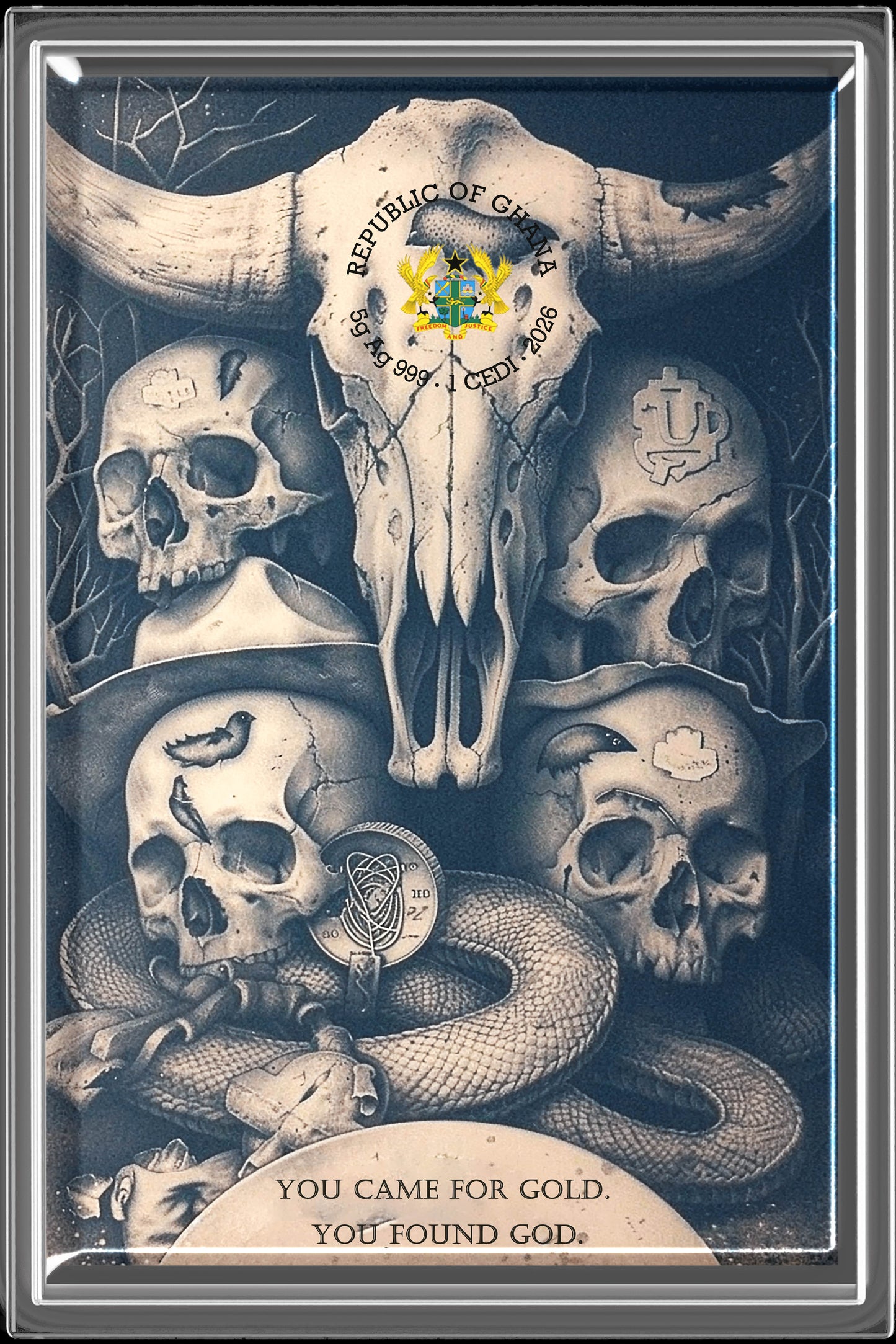 In Stock! 2026 Ghana Wanted Dead or Alive 5g Silver Foil (10/22)