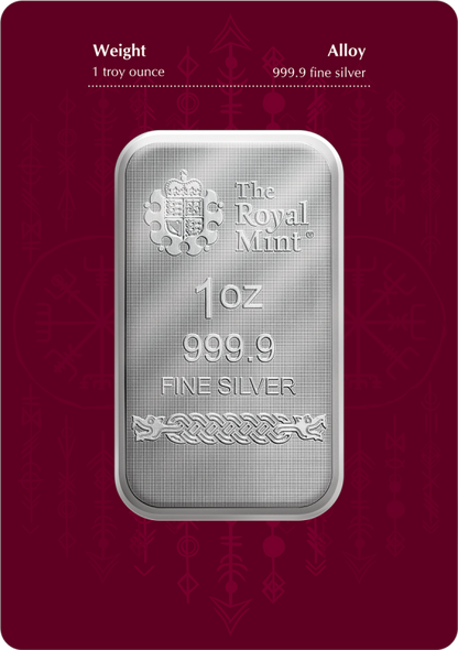 In Stock! Germania Mint Norse Gods Loki 1 oz Silver Bar in Card
