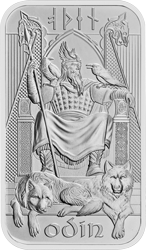 In Stock! Germania Mint Norse Gods Odin 1 oz Silver Bar in Card