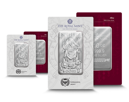 In Stock! Germania Mint Norse Gods Odin 1 oz Silver Bar in Card