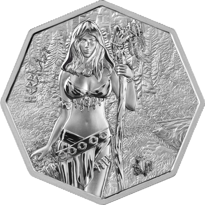 2025 Germania Witchcraft Herbalist BU 1 oz Silver Coin