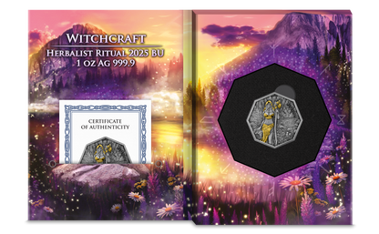 2025 Germania Witchcraft Herbalist Ritual Edition 1 oz Silver Coin