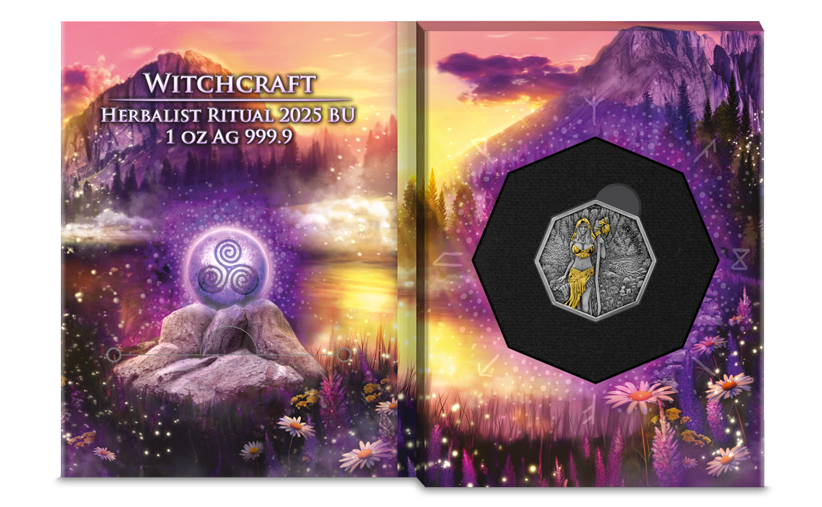 2025 Germania Witchcraft Herbalist Ritual Edition 1 oz Silver Coin