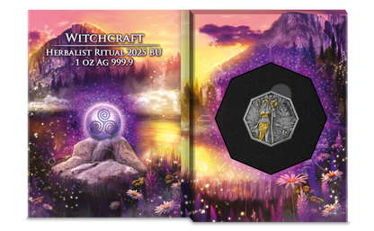 2025 Germania Witchcraft Herbalist Ritual Edition 1 oz Silver Coin