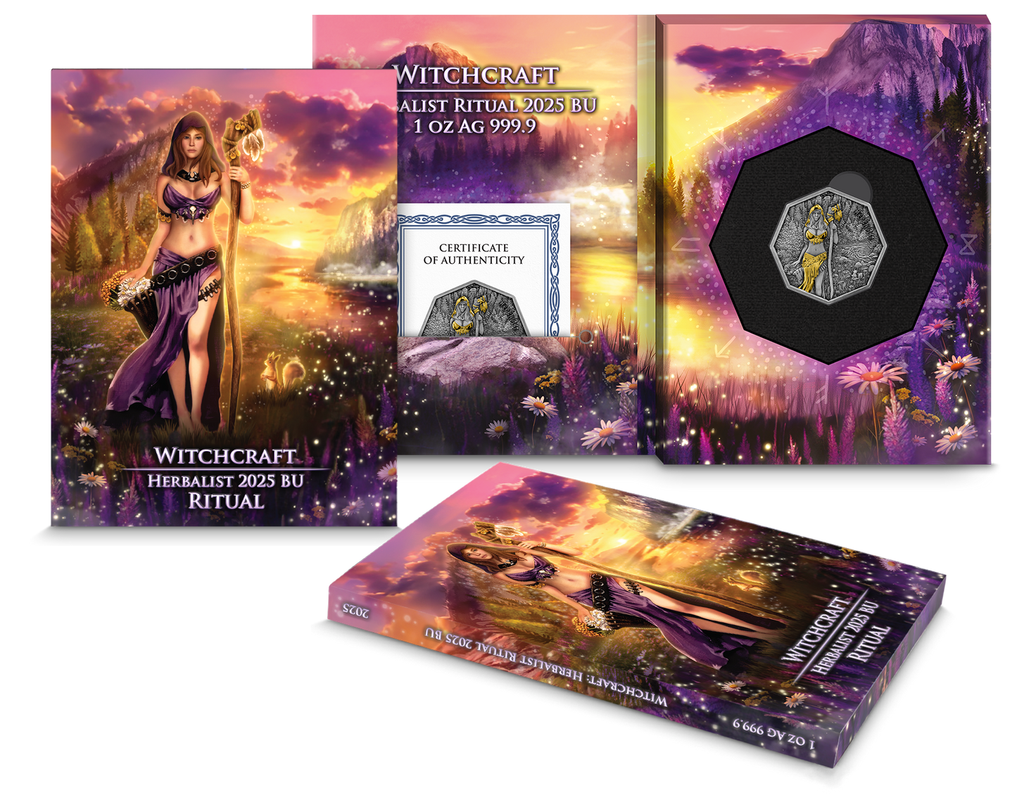 2025 Germania Witchcraft Herbalist Ritual Edition 1 oz Silver Coin
