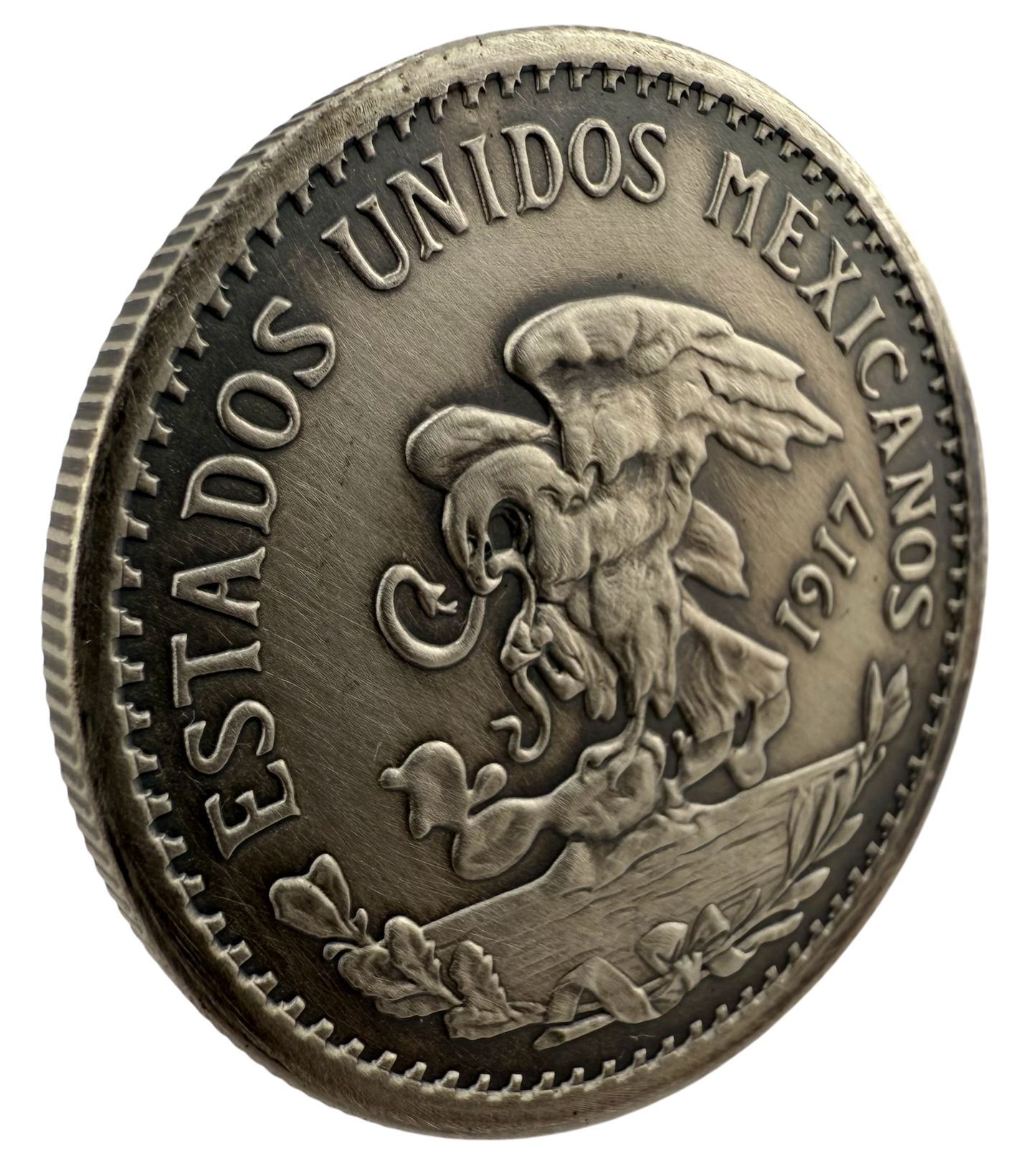In Stock! 1917 Mexico 20 Pesos Tribute Reserva Premium 3 x 1 oz Silver Medal Set (10/15)