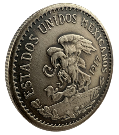 In Stock! 1917 Mexico 20 Pesos Tribute Reserva Premium 3 x 1 oz Silver Medal Set (10/15)