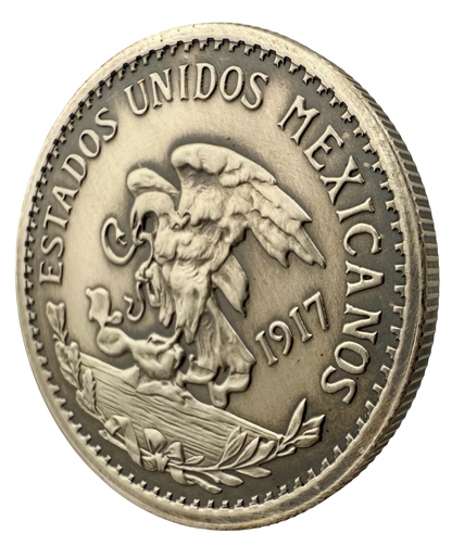 In Stock! 1917 Mexico 20 Pesos Tribute Reserva Premium 3 x 1 oz Silver Medal Set (10/15)