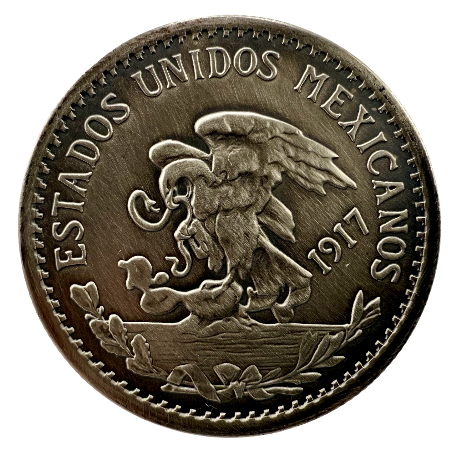 In Stock! 1917 Mexico 20 Pesos Tribute Reserva Premium 3 x 1 oz Silver Medal Set (10/15)