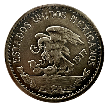 In Stock! 1917 Mexico 20 Pesos Tribute Reserva Premium 3 x 1 oz Silver Medal Set (10/15)