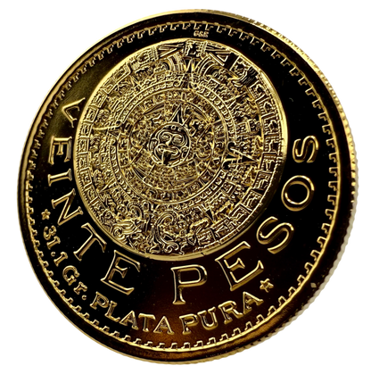 In Stock! 1917 Mexico 20 Pesos Tribute Reserva Premium 3 x 1 oz Silver Medal Set (10/15)