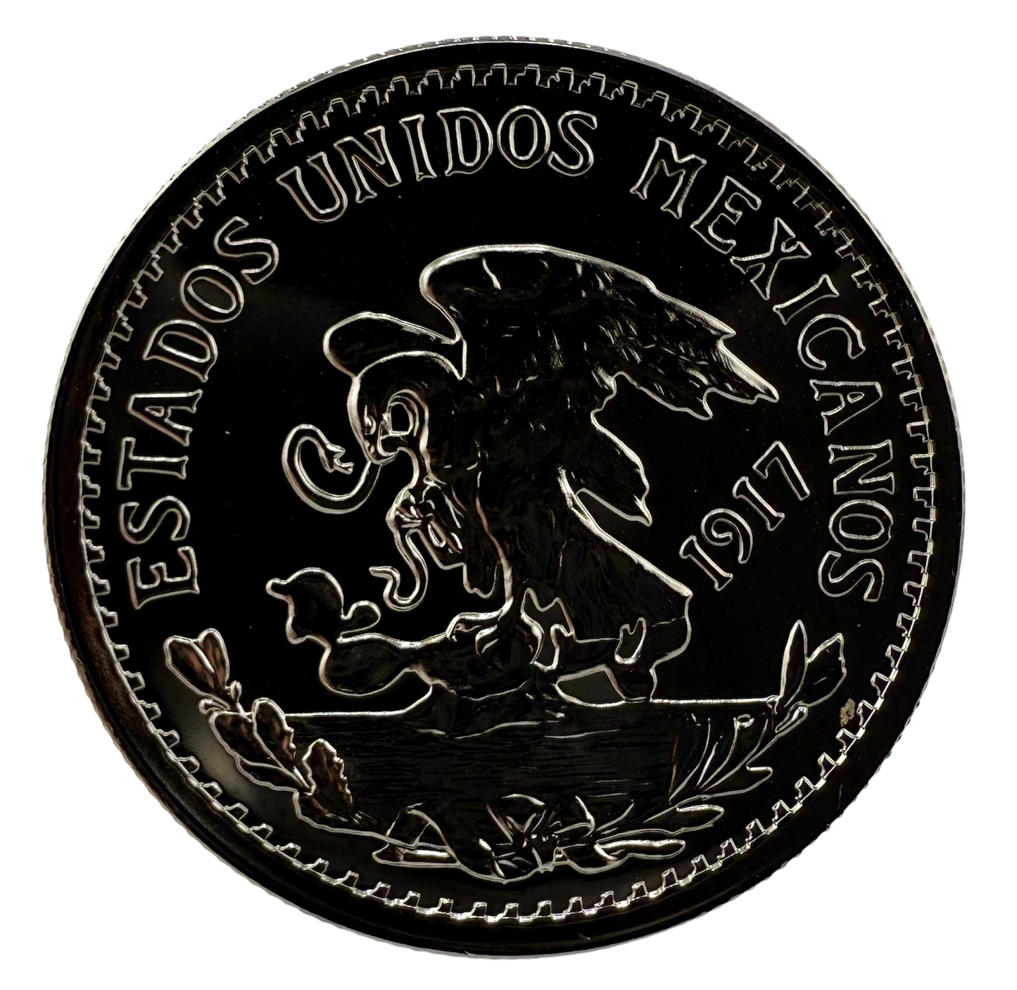 In Stock! 1917 Mexico 20 Pesos Tribute Reserva Premium 3 x 1 oz Silver Medal Set (10/15)