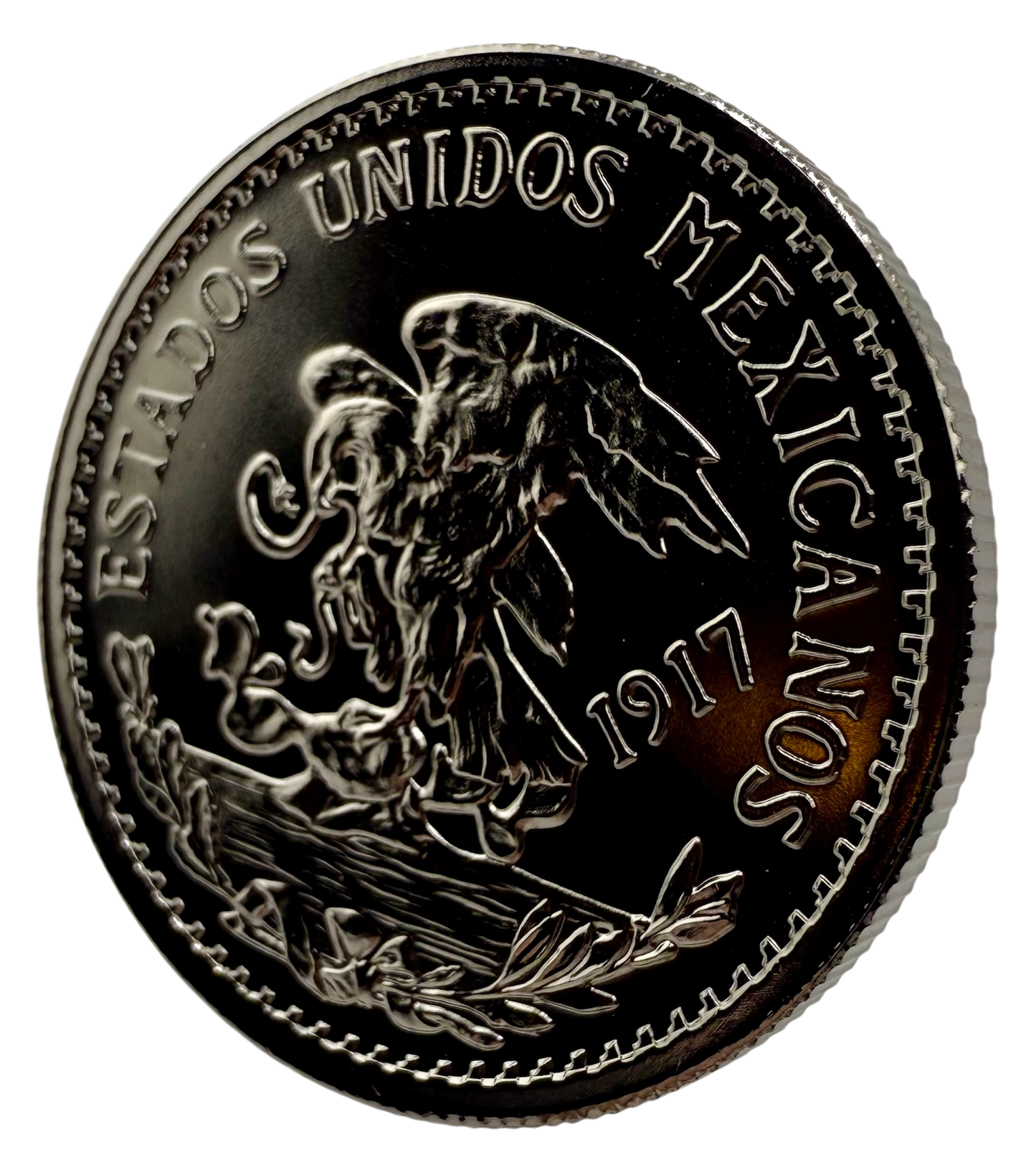 In Stock! 1917 Mexico 20 Pesos Tribute Reserva Premium 3 x 1 oz Silver Medal Set (10/15)