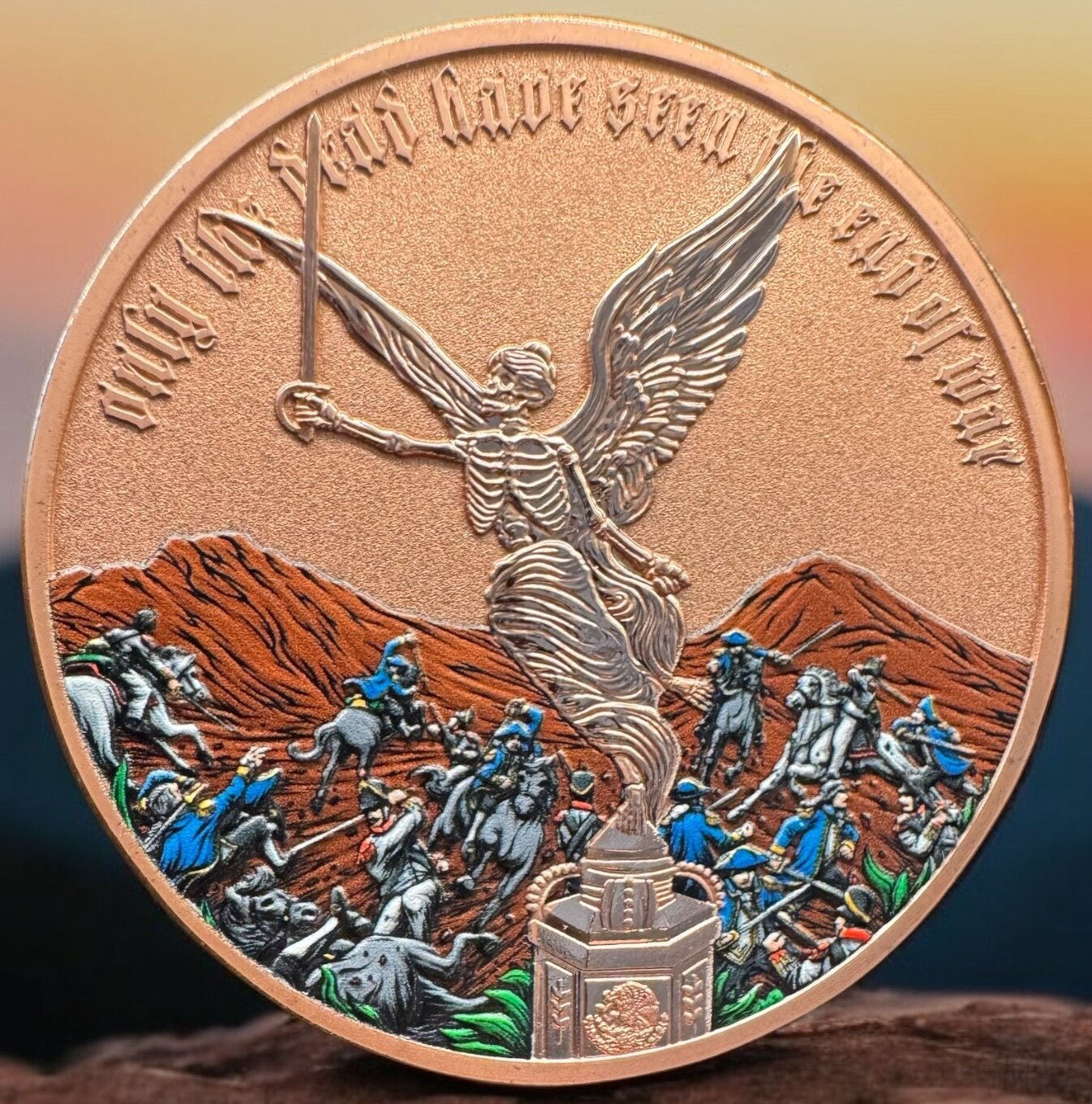 2025 Libertad Obolus: "Only The Dead Have Seen The End of War" 100g Copper Medal (01/15) (Copy)