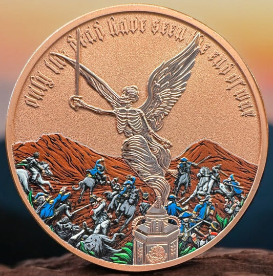 2025 Libertad Obolus: "Only The Dead Have Seen The End of War" 100g Copper Medal (01/15) (Copy)