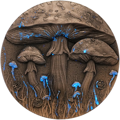 2025 Cameroon Magic Mushroom 2 oz Silver Coin (06/27)