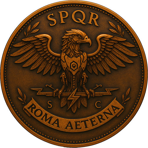 In Stock! Future in the Past Gaius Iulius Caesar - Roma Aeterna 1 oz Copper Medal