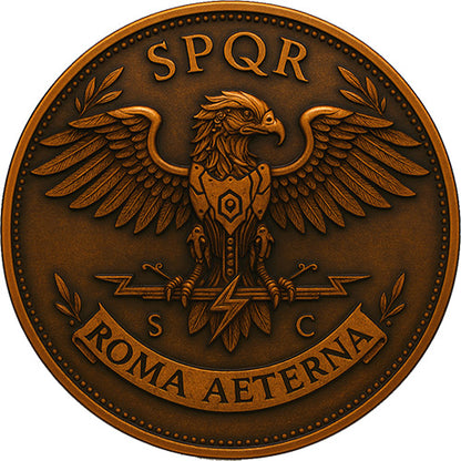 In Stock! Future in the Past Gaius Iulius Caesar - Roma Aeterna 1 oz Copper Medal