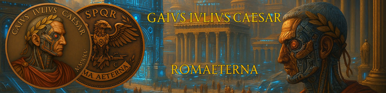 In Stock! Future in the Past Gaius Iulius Caesar - Roma Aeterna 1 oz Copper Medal