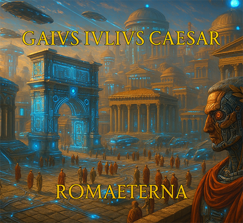 In Stock! Future in the Past Gaius Iulius Caesar - Roma Aeterna 1 oz Copper Medal