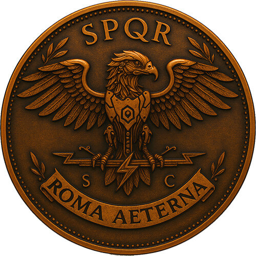 In Stock! Future in the Past Gaius Iulius Caesar - Roma Aeterna 1 oz Copper Medal