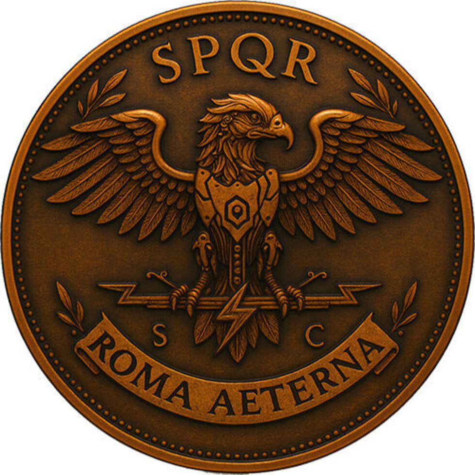 In Stock! Future in the Past Gaius Iulius Caesar - Roma Aeterna 1 oz Copper Medal