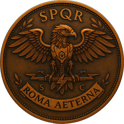 In Stock! Future in the Past Gaius Iulius Caesar - Roma Aeterna 1 oz Copper Medal