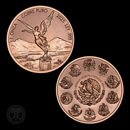 In Stock! 2025 Intaglio Libertad Tribute 1 oz Copper Round (09/03)