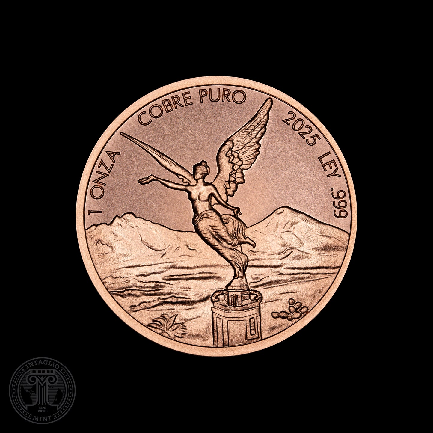 In Stock! 2025 Intaglio Libertad Tribute 1 oz Copper Round (09/03)