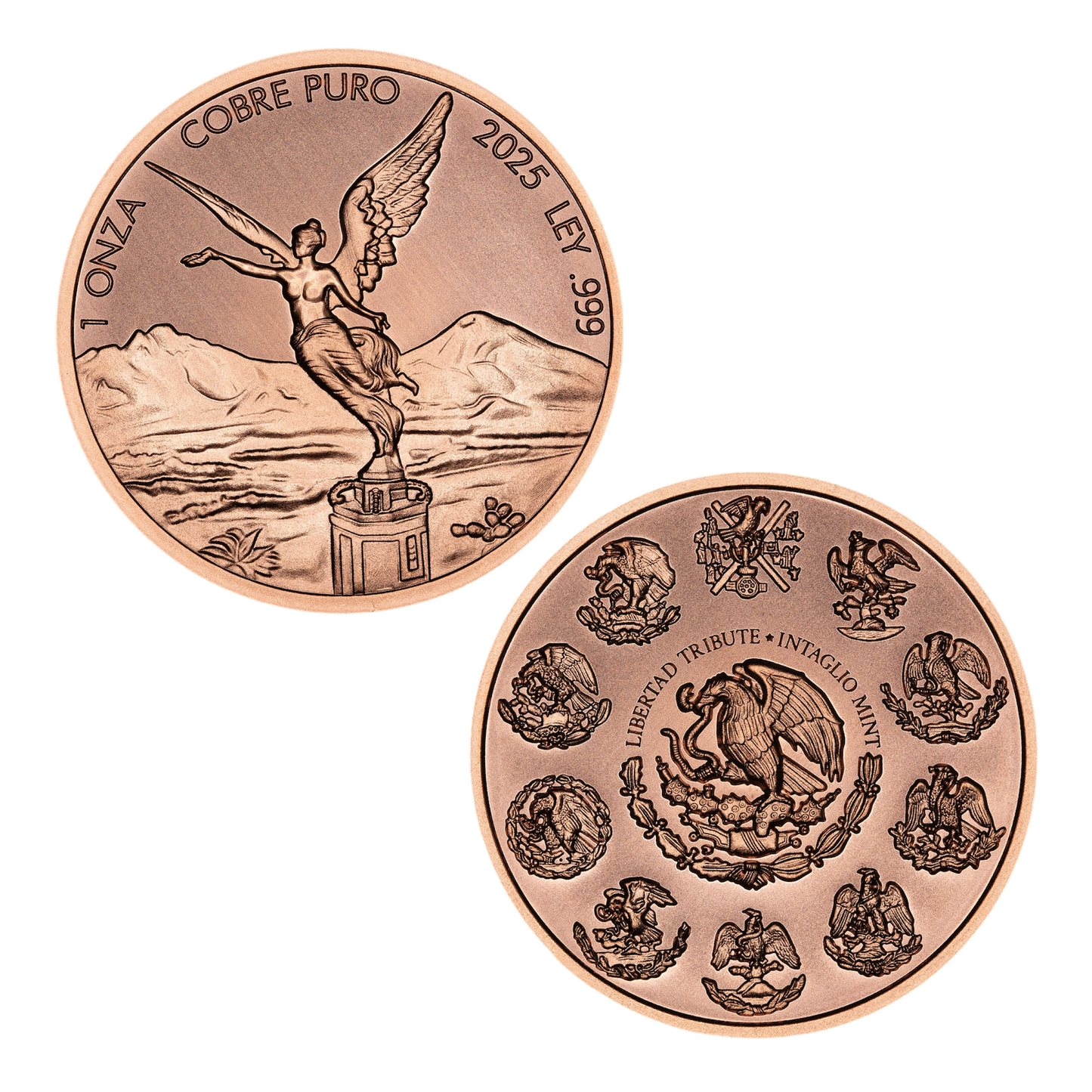 In Stock! 2025 Intaglio Libertad Tribute 1 oz Copper Round (09/03)