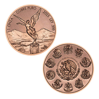 In Stock! 2025 Intaglio Libertad Tribute 1 oz Copper Round (09/03)