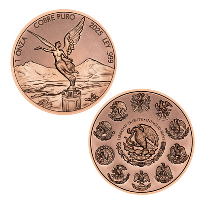 In Stock! 2025 Intaglio Libertad Tribute 1 oz Copper Round (09/03)