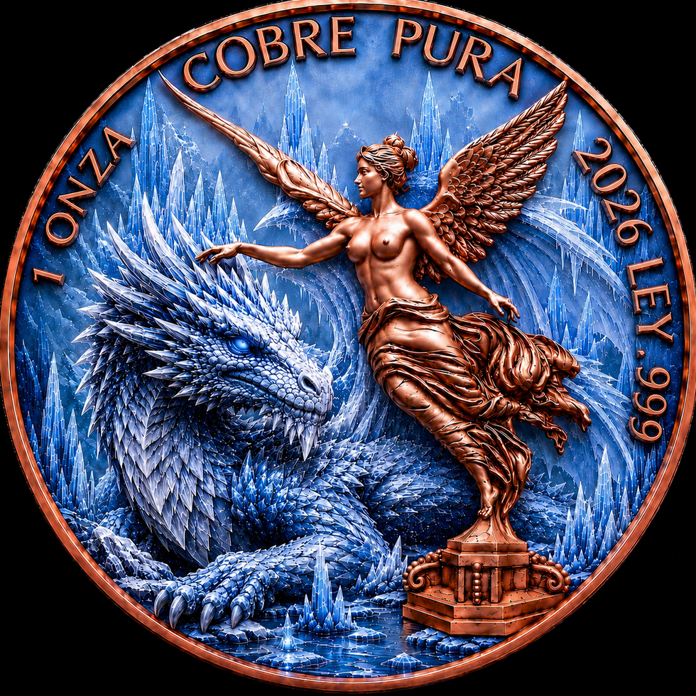 Ice Dragon Libertad Tribute 1 oz Copper (06/08)