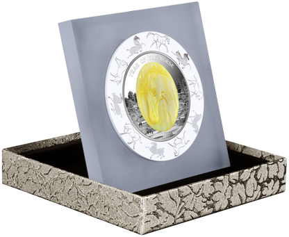 Factory Special! 2026 Solomon Islands Lunar Horse Mother-of-Pearl 5 oz Silver Coin