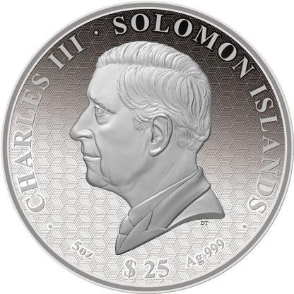Factory Special! 2026 Solomon Islands Lunar Horse Mother-of-Pearl 5 oz Silver Coin