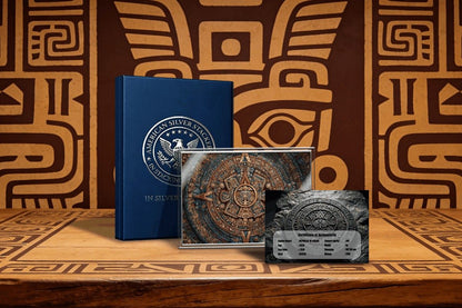 2026 Ghana Aztec Calendar 5g Silver Foil. In Silver We Trust!