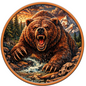 Rage of the Wild Colorized 5 oz Copper Round