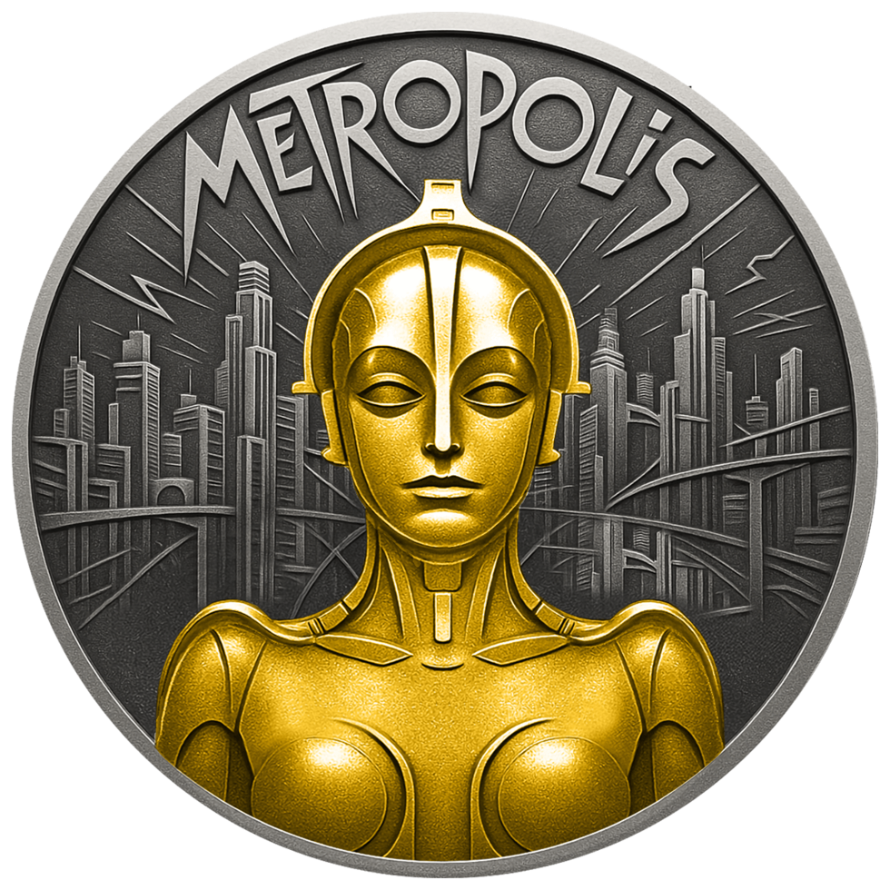 2025 Niue Silent Film Classics Metropolis 1 oz Silver Coin (12/22)