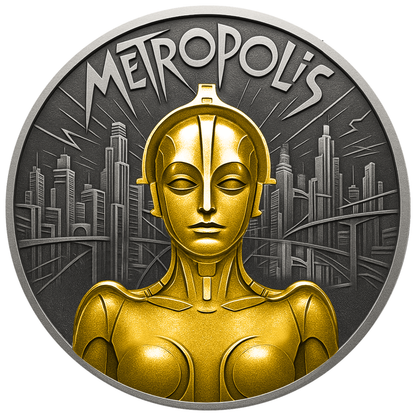 2025 Niue Silent Film Classics Metropolis 1 oz Silver Coin (12/22)