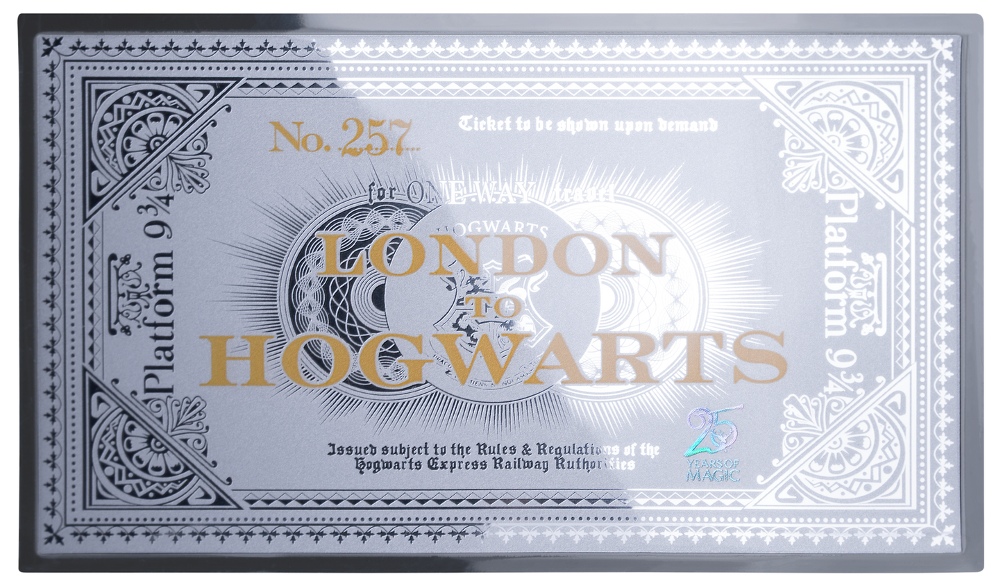 In Stock! 2026 Samoa Harry Potter Hogwarts Express Ticket 3g Silver Foil Coin