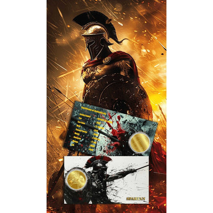 In Stock! 2026 Liberia Spartan 1/1000 oz Gold Coin in Card (12/19)