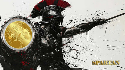 In Stock! 2026 Liberia Spartan 1/1000 oz Gold Coin in Card (12/19)