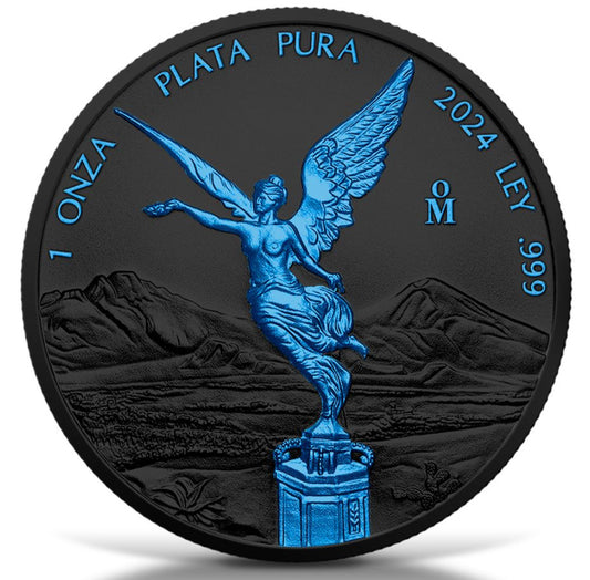 2024 Mexico Libertad Black Platinum Ice Edition 1 oz Silver Coin (06/17)